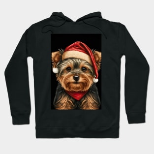 Super Cute Yorkshire Terrier Puppy Portrait Hoodie